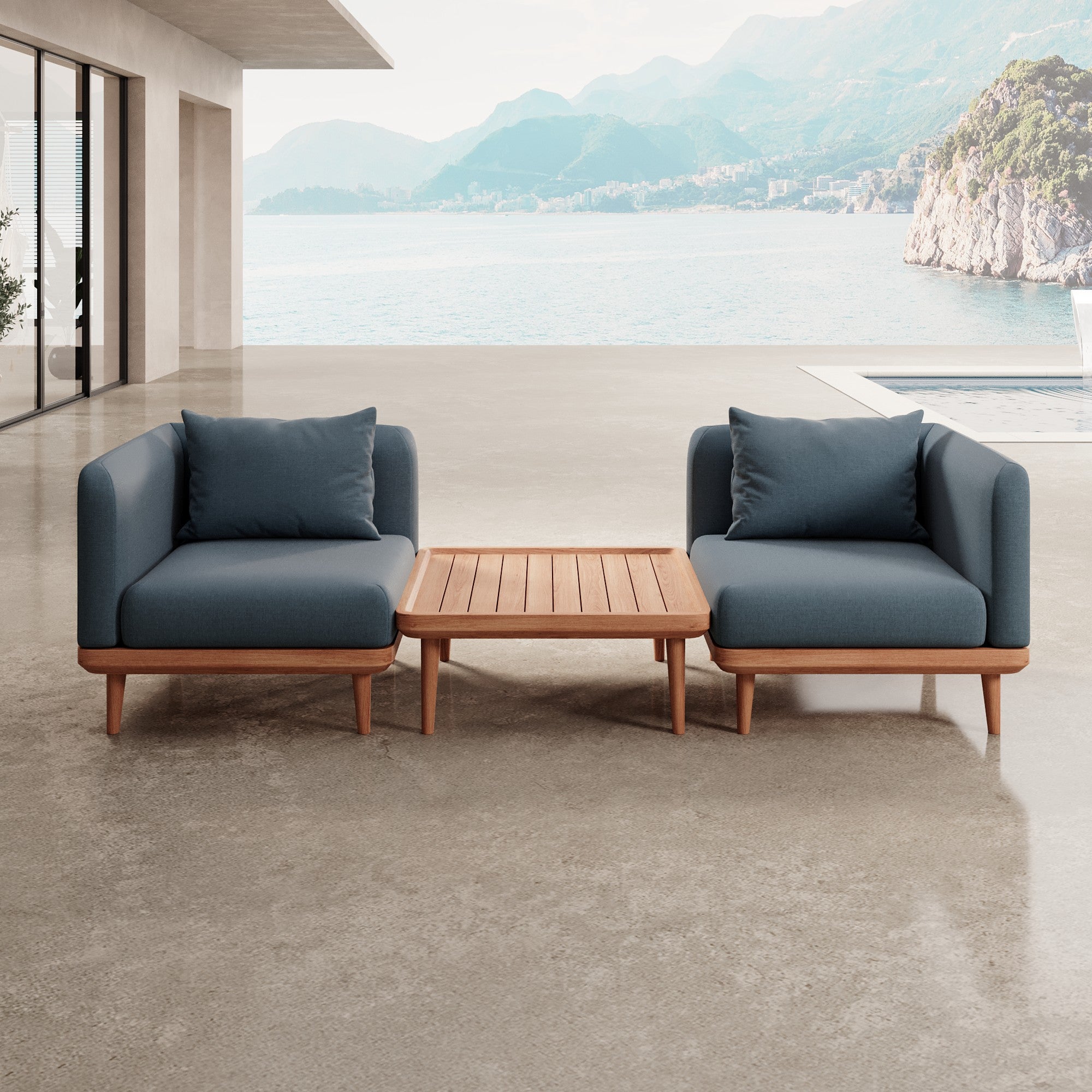 Nouri – 2 moduly na sedenie a stôl | Kolekcia Aevora™