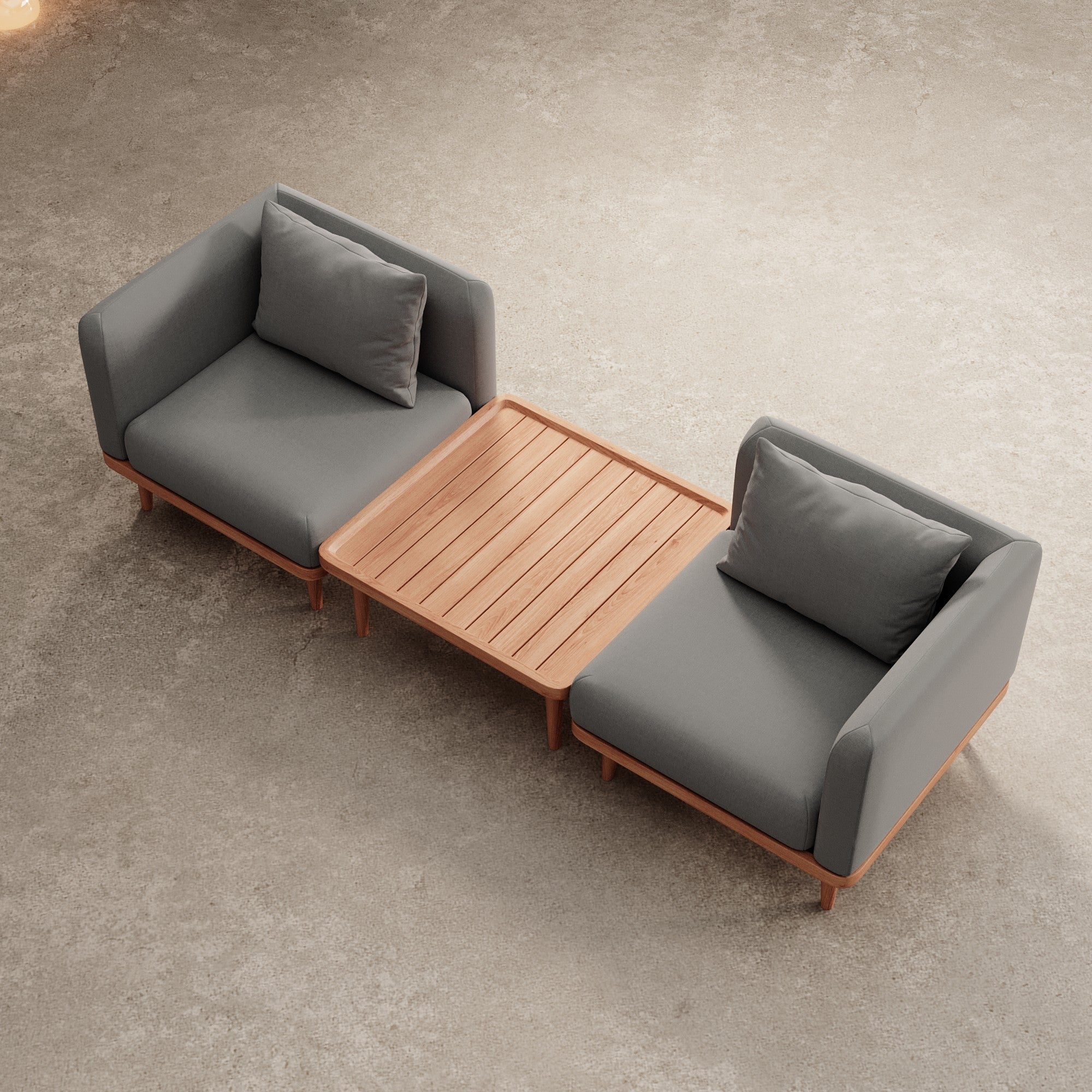 Nouri – 2 moduly na sedenie a stôl | Kolekcia Aevora™