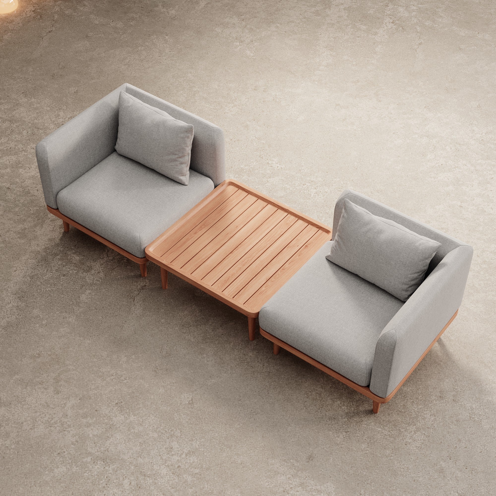 Nouri – 2 moduly na sedenie a stôl | Kolekcia Aevora™