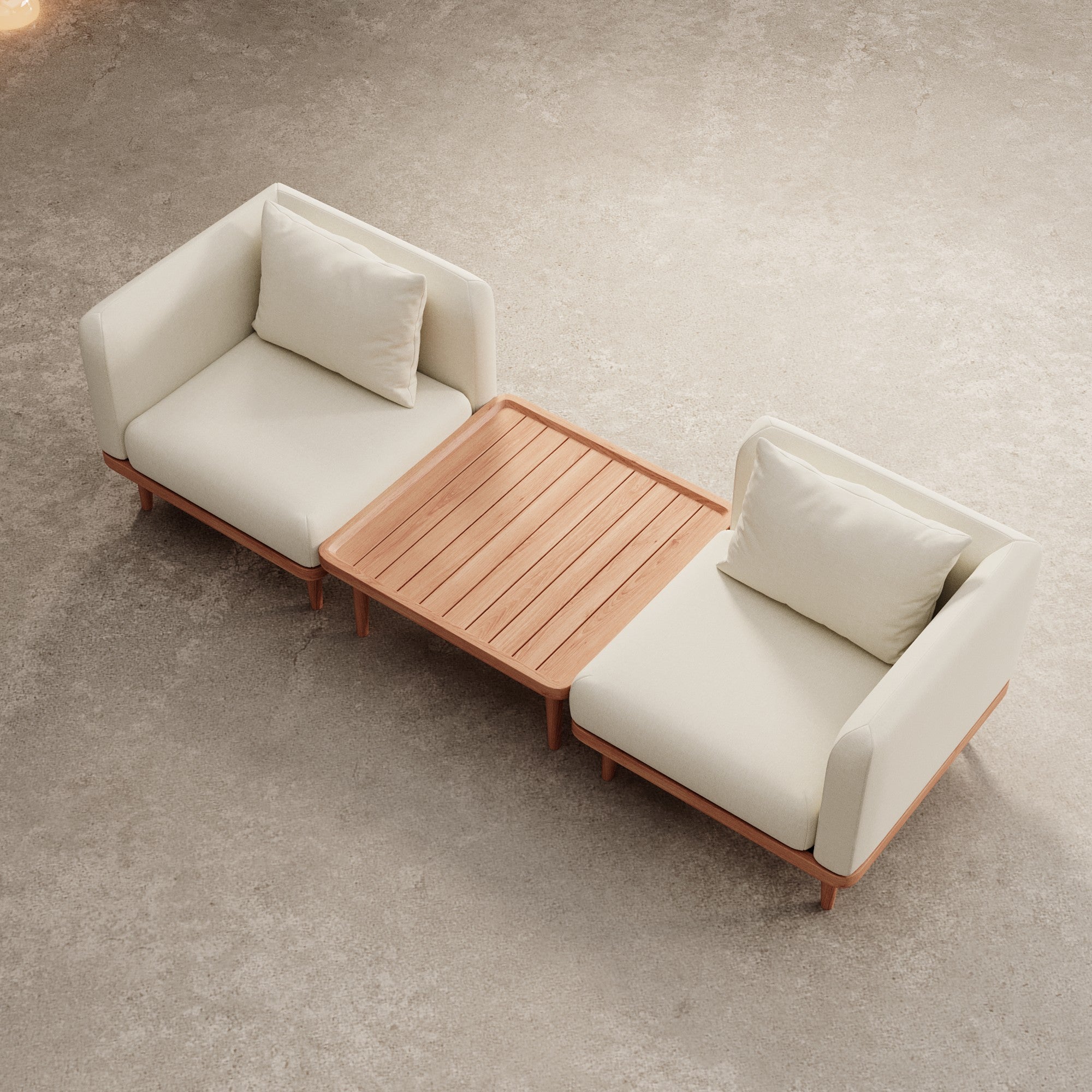 Nouri – 2 moduly na sedenie a stôl | Kolekcia Aevora™