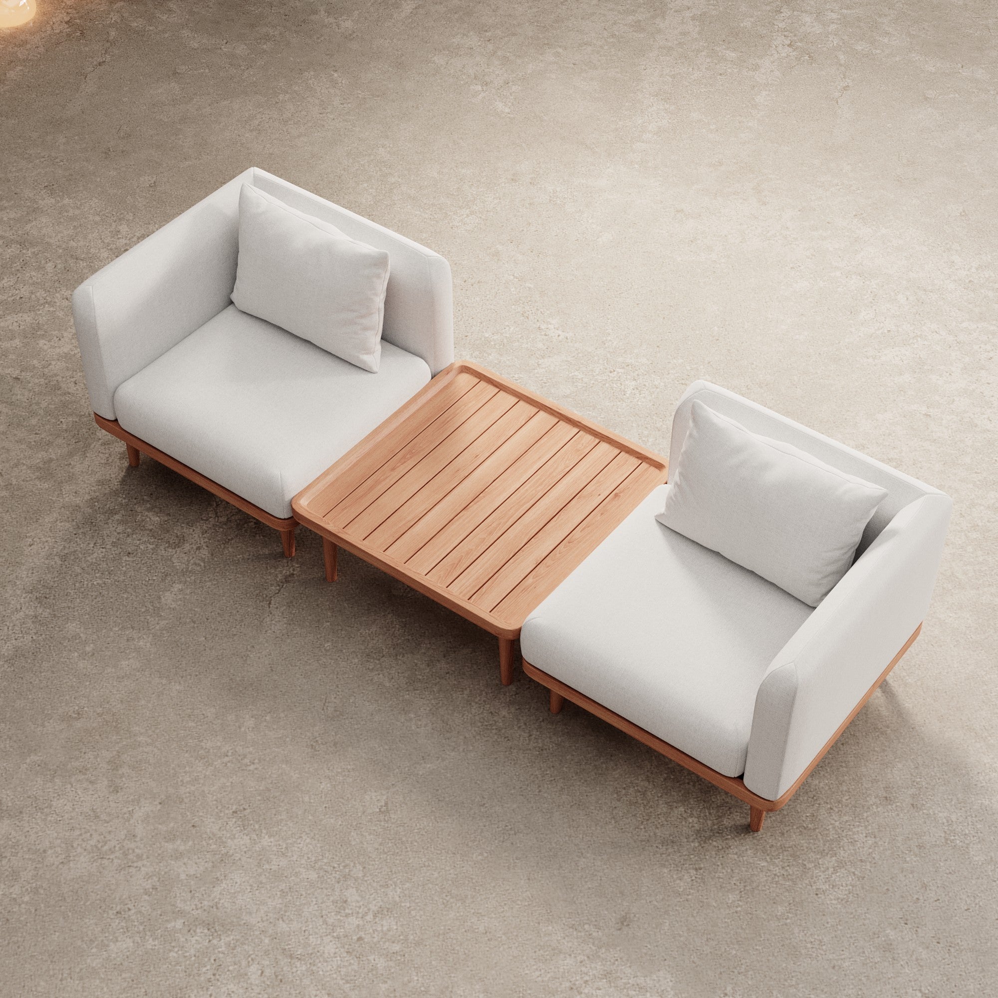 Nouri – 2 moduly na sedenie a stôl | Kolekcia Aevora™