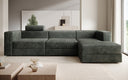 Designer Ecksofa Stockholm in Cord mit Stauraum