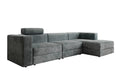 Designer Ecksofa Stockholm in Cord mit Stauraum