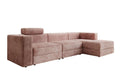 Designer Ecksofa Stockholm in Cord mit Stauraum