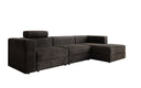 Designer Ecksofa Stockholm in Cord mit Stauraum