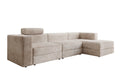 Designer Ecksofa Stockholm in Cord mit Stauraum