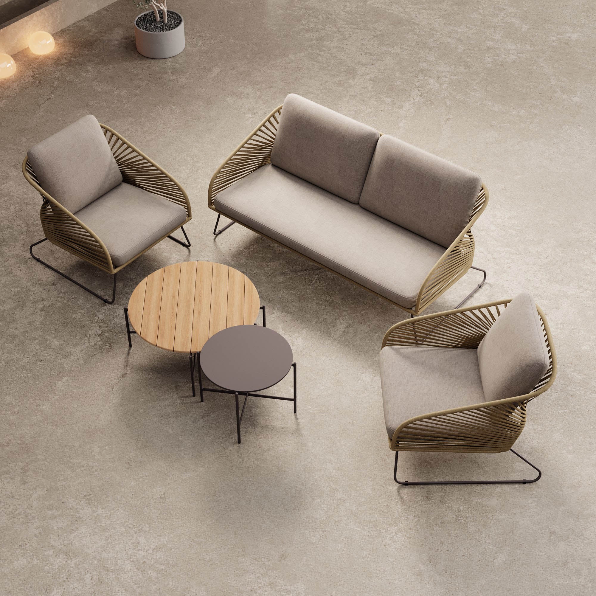 Garten Lounge Set Veleno - Aluminium Gestell