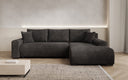Designer Ecksofa Hanna mit Schlaffunktion und Stauraum