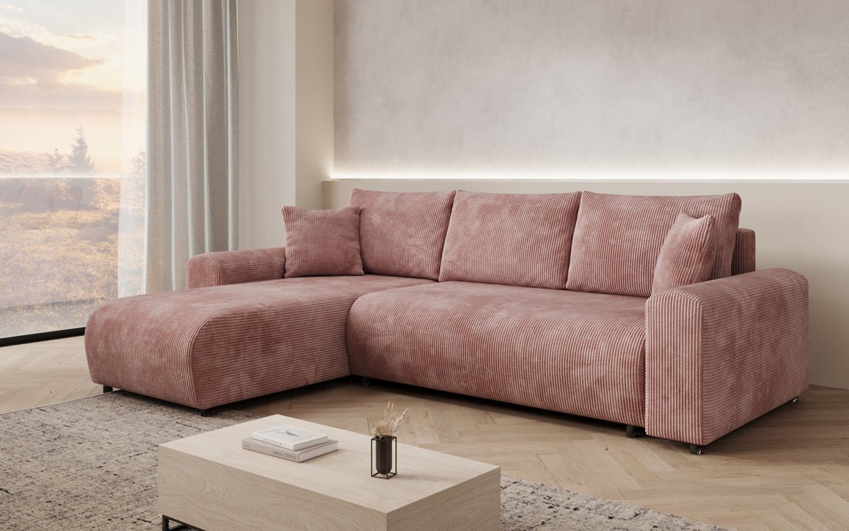Designer Sofa Hanna mit Schlaffunktion und Stauraum
