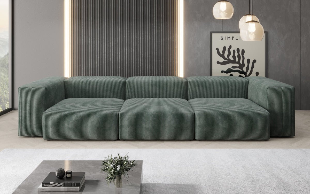 Designer 3 Sitzer Sofa Snug in Cord