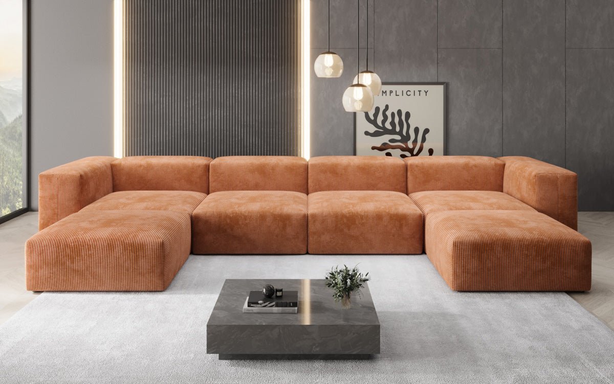 Dizajnérska pohovka U Sofa Snug v kordovine
