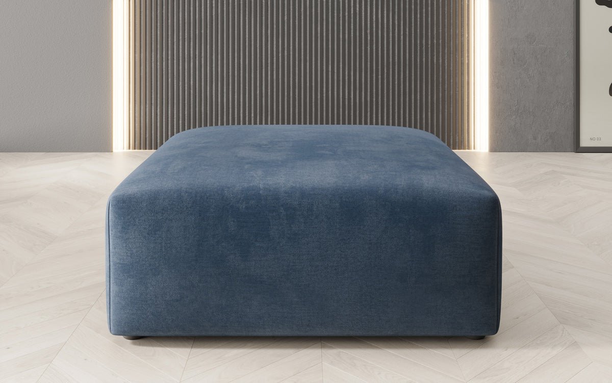 Beistellhocker 80 cm Snug aus Samt