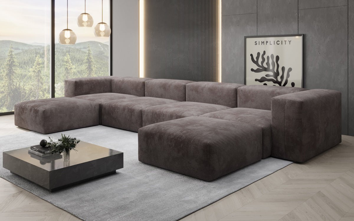 Dizajnérska pohovka U Sofa Snug v kordovine