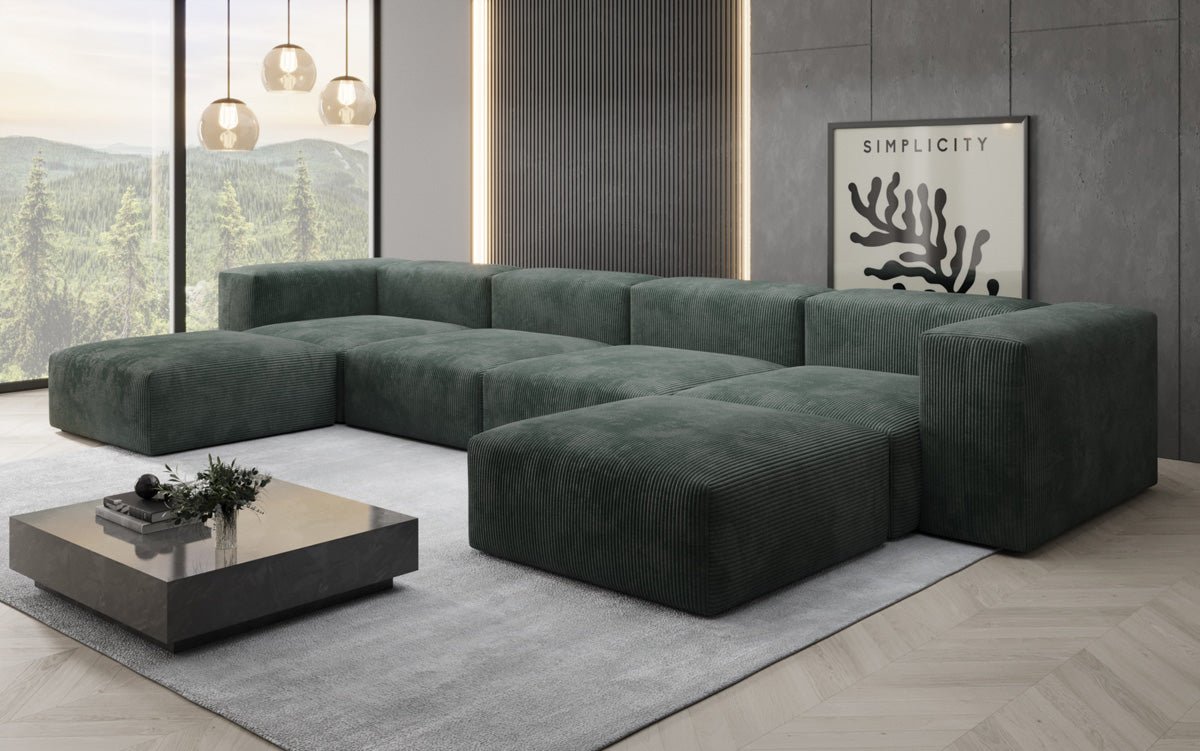 Dizajnérska pohovka U Sofa Snug v kordovine