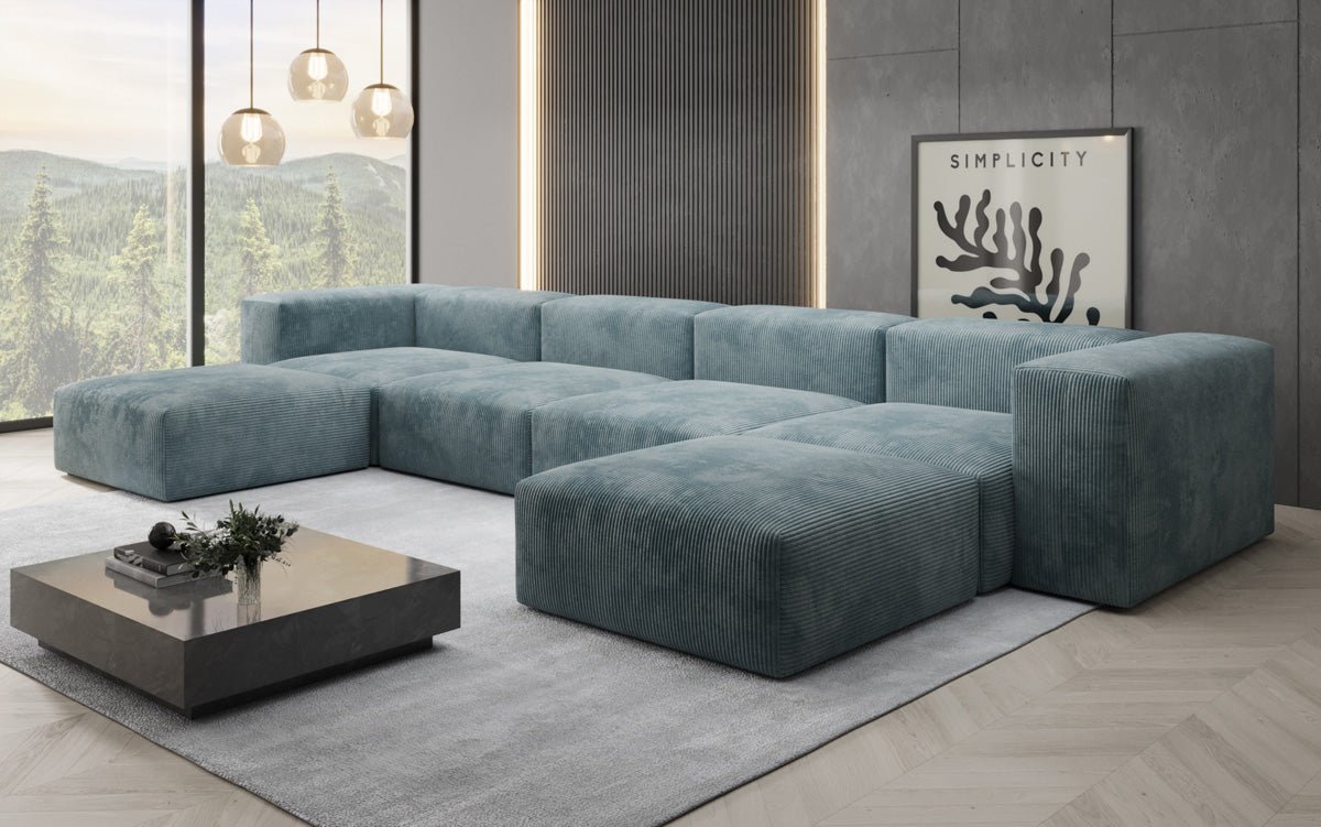 Dizajnérska pohovka U Sofa Snug v kordovine