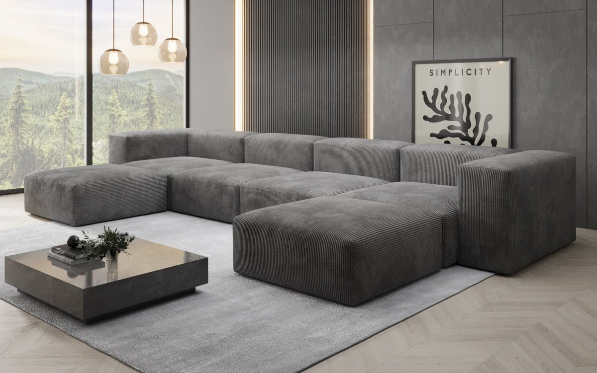 Dizajnérska pohovka U Sofa Snug v kordovine