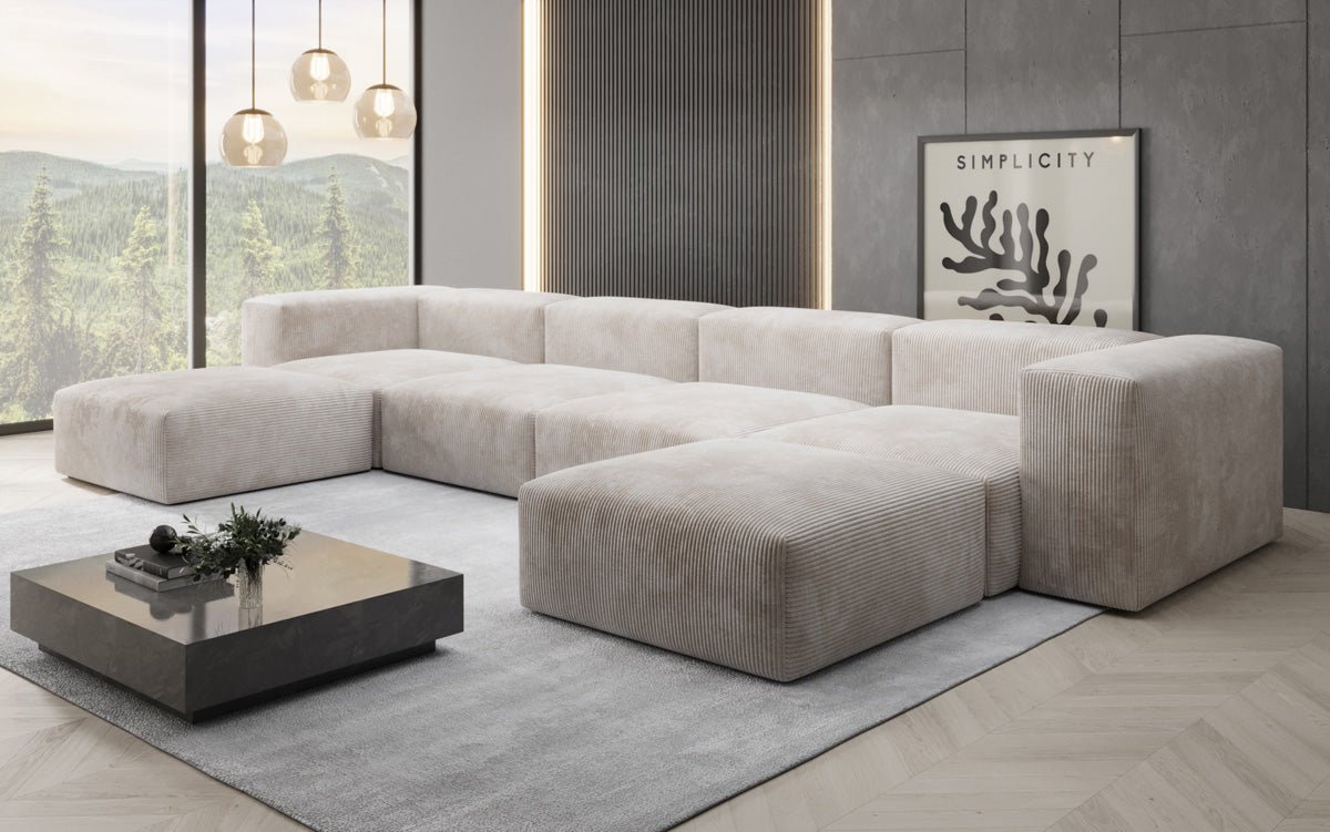Dizajnérska pohovka U Sofa Snug v kordovine