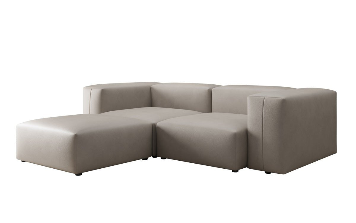 Dizajnérska L pohovka Snug Mini v pravom koži