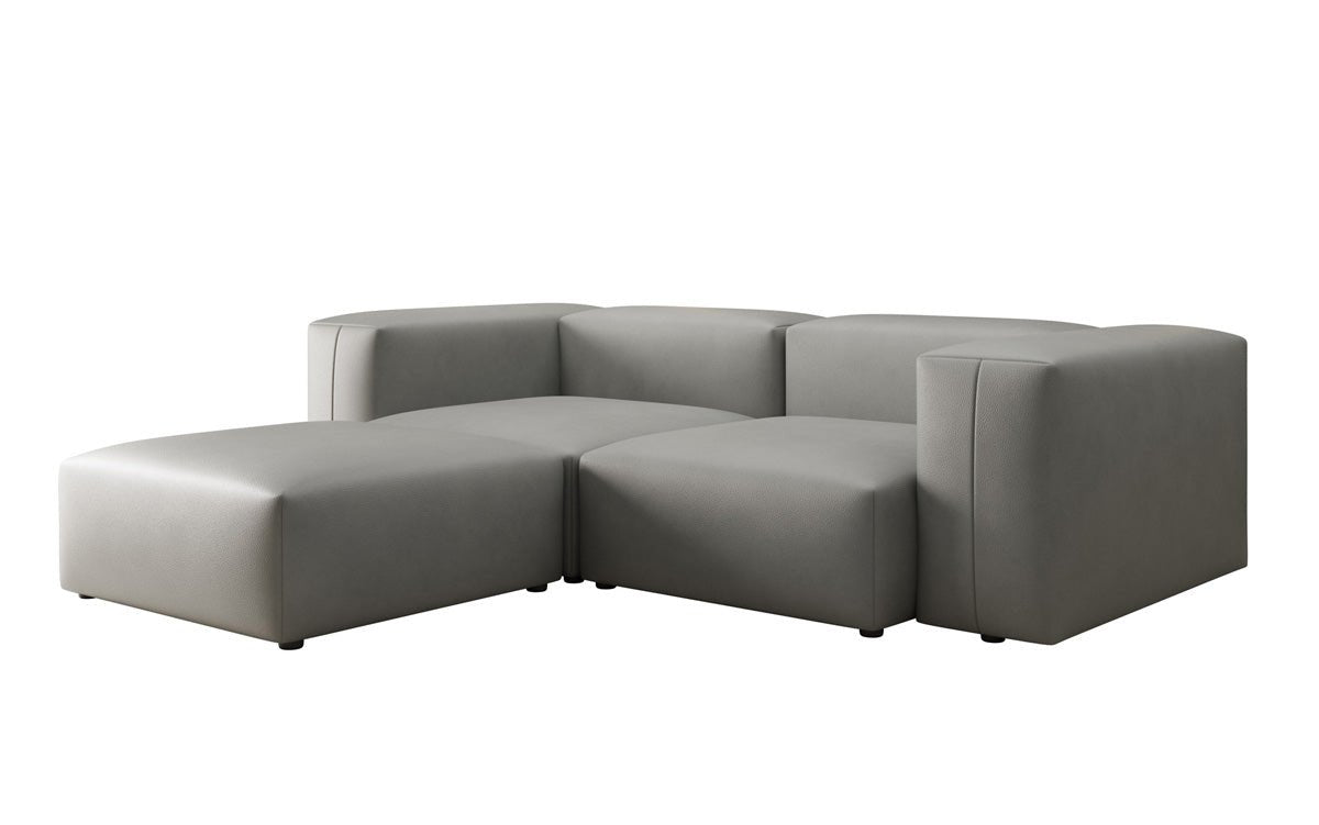 Dizajnérska L pohovka Snug Mini v pravom koži