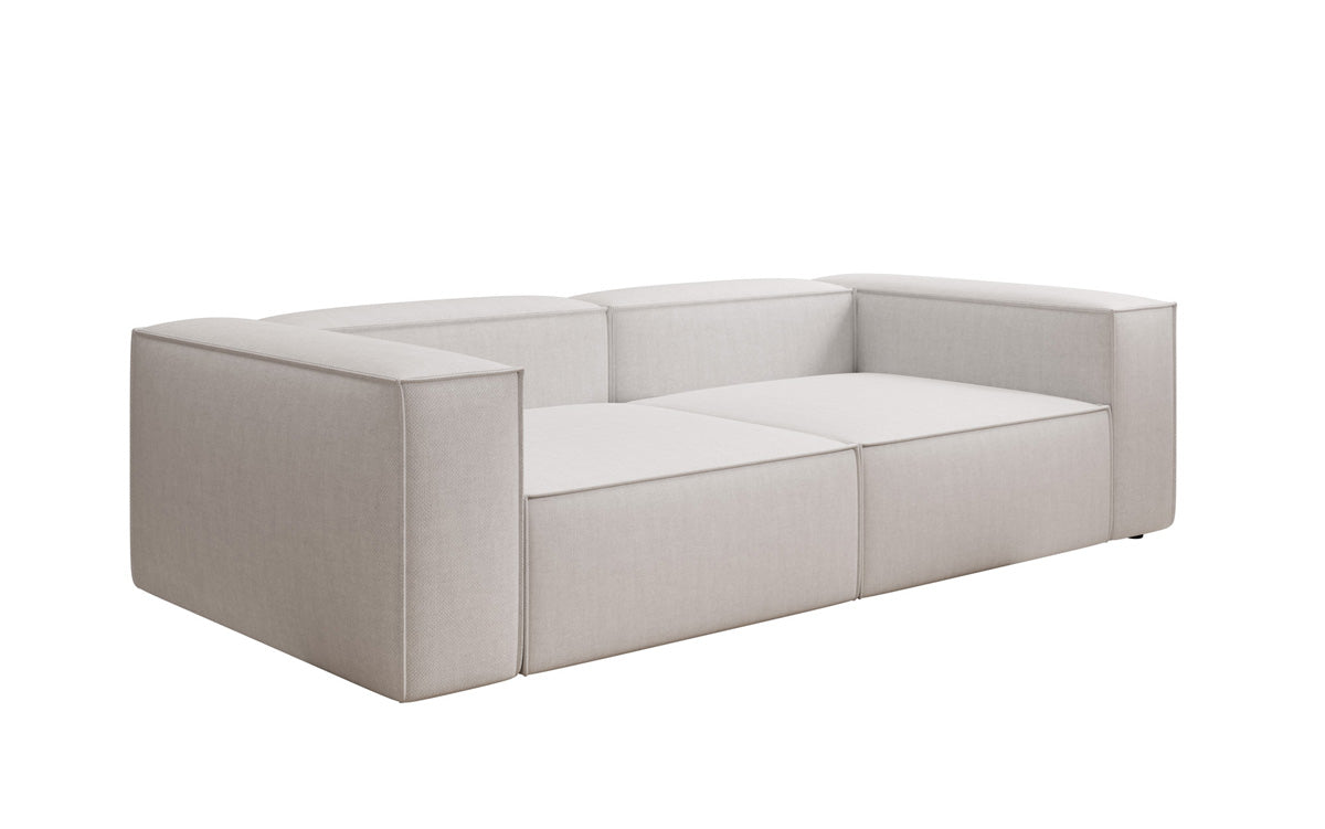 Dizajnová pohovka Lesley 3-miestna v ľanovom vzhľade