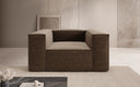Designer Sofa-Sessel Lesley in Strukturstoff