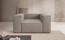 Designer Sofa-Sessel Lesley in Echtleder