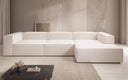 Designer Ecksofa Lesley in Strukturstoff