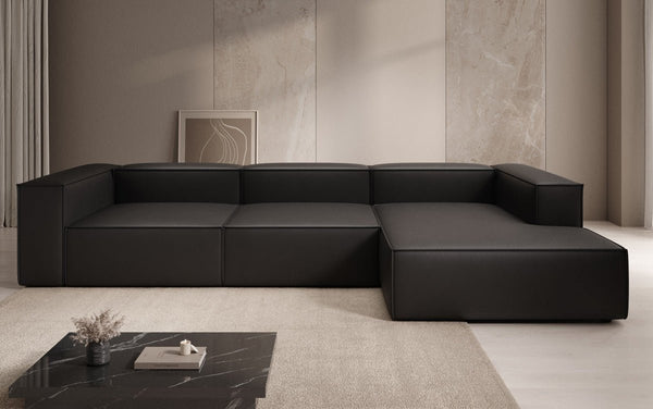 Designer Ecksofa Lesley in Echtleder