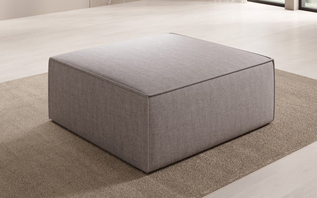 Prístavný taburet Lesley v ľanovom vzhľade