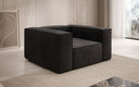 Designer Sofa-Sessel Lesley in Samt