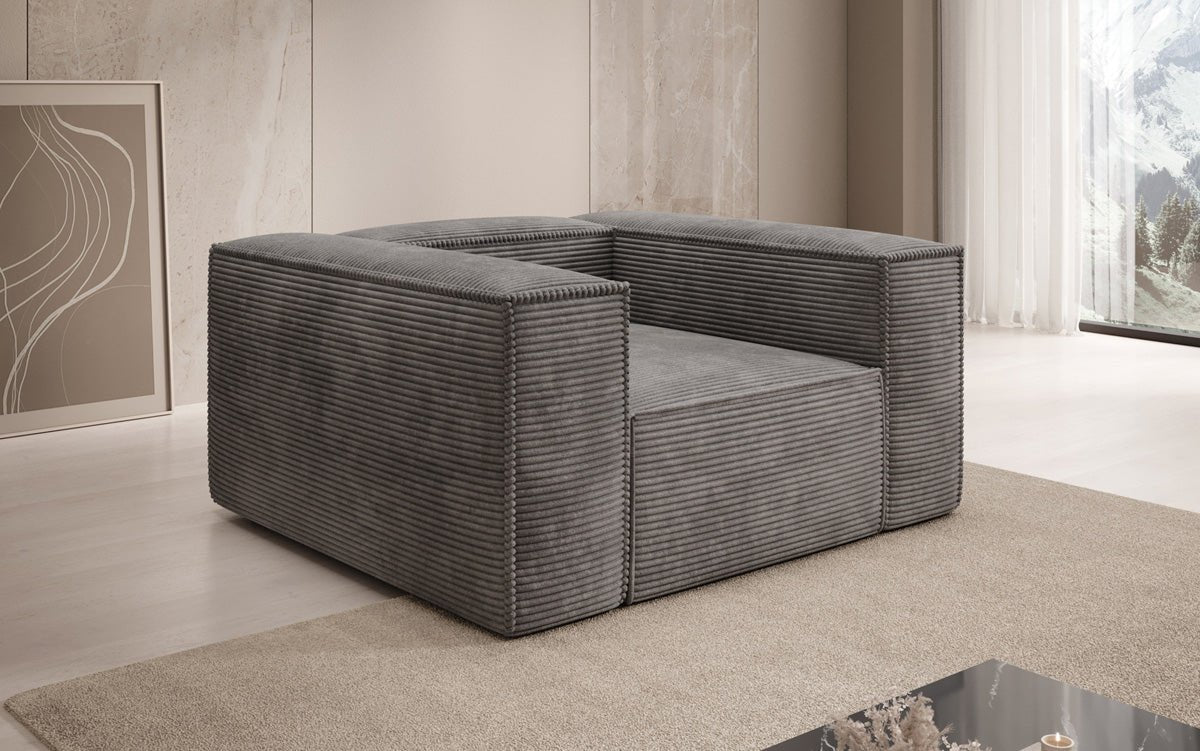 Designer Sofa-Sessel Lesley in Cord