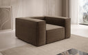 Designer Sofa-Sessel Lesley in Strukturstoff