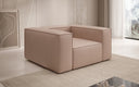 Designer Sofa-Sessel Lesley in Echtleder