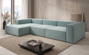 Designer Ecksofa Lesley in Strukturstoff