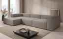 Designer Ecksofa Lesley in Echtleder