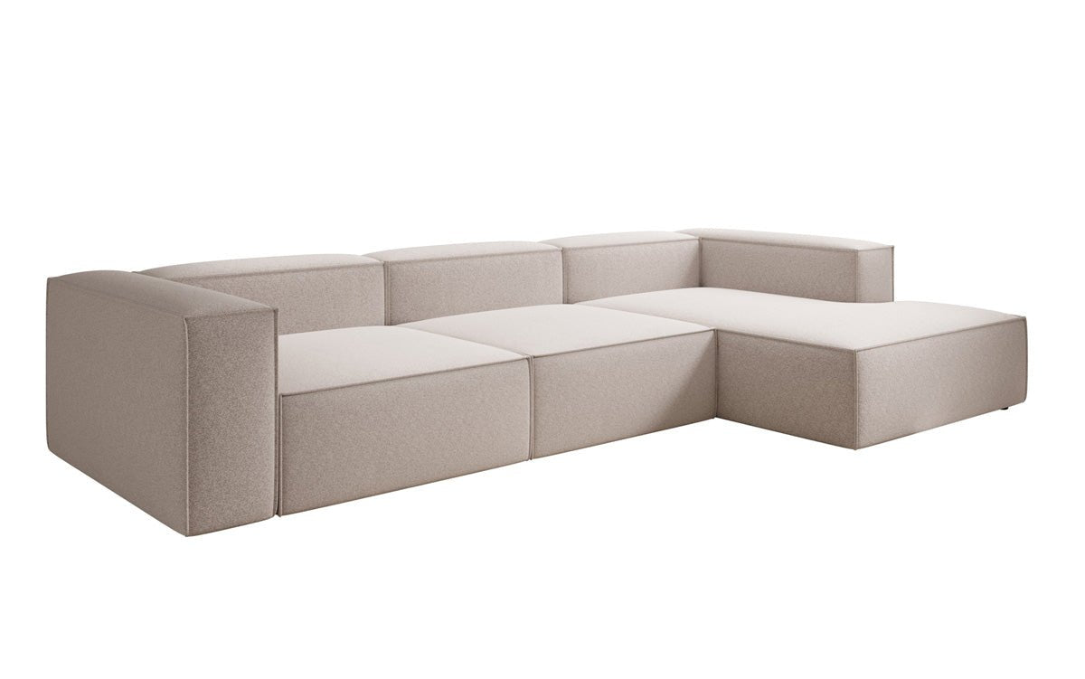 Dizajnová pohovka Lesley L v štruktúrovanej látke