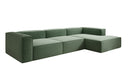 Designer Ecksofa Lesley in Strukturstoff