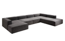 Designer Sofa Lesley U XXL in Strukturstoff