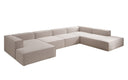 Designer Sofa Lesley U XXL in Strukturstoff