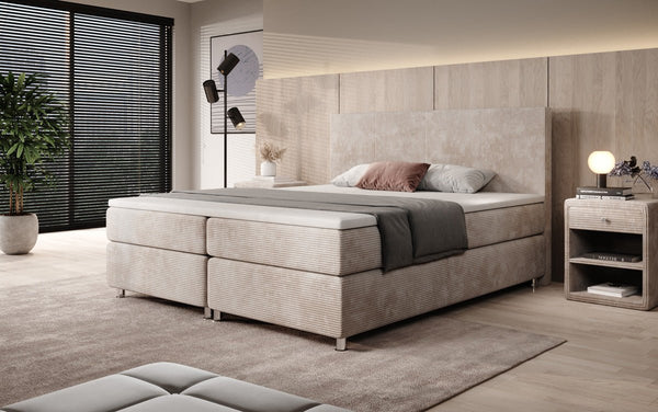 Boxspringbett Athene in Cord