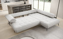 Designer Ecksofa Sydney Bouclé mit elektrischer Schlaffunktion