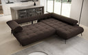 Designer Ecksofa Sydney Bouclé mit elektrischer Schlaffunktion
