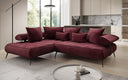 Designer Ecksofa Sydney Samt mit elektrischer Schlaffunktion