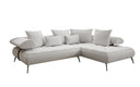 Designer Ecksofa Sydney Bouclé mit elektrischer Schlaffunktion