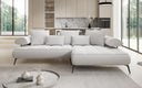 Designer Ecksofa Sydney II Bouclé mit elektrischer Schlaffunktion