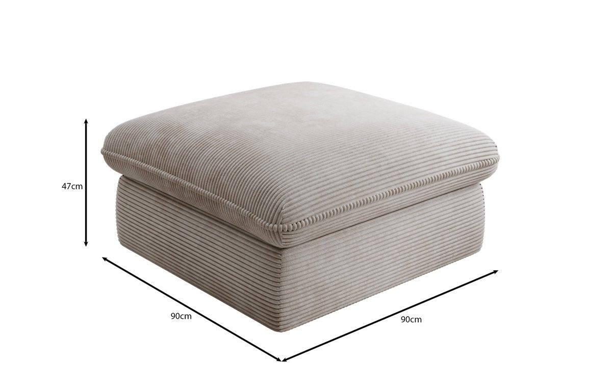 Prídavná stolička Cuddle v mančestri 90x90cm
