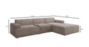 Designer Ecksofa Monza Maxi in Cord