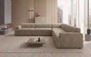 Designer Ecksofa Monza Wohnlandschaft XXL in Samt