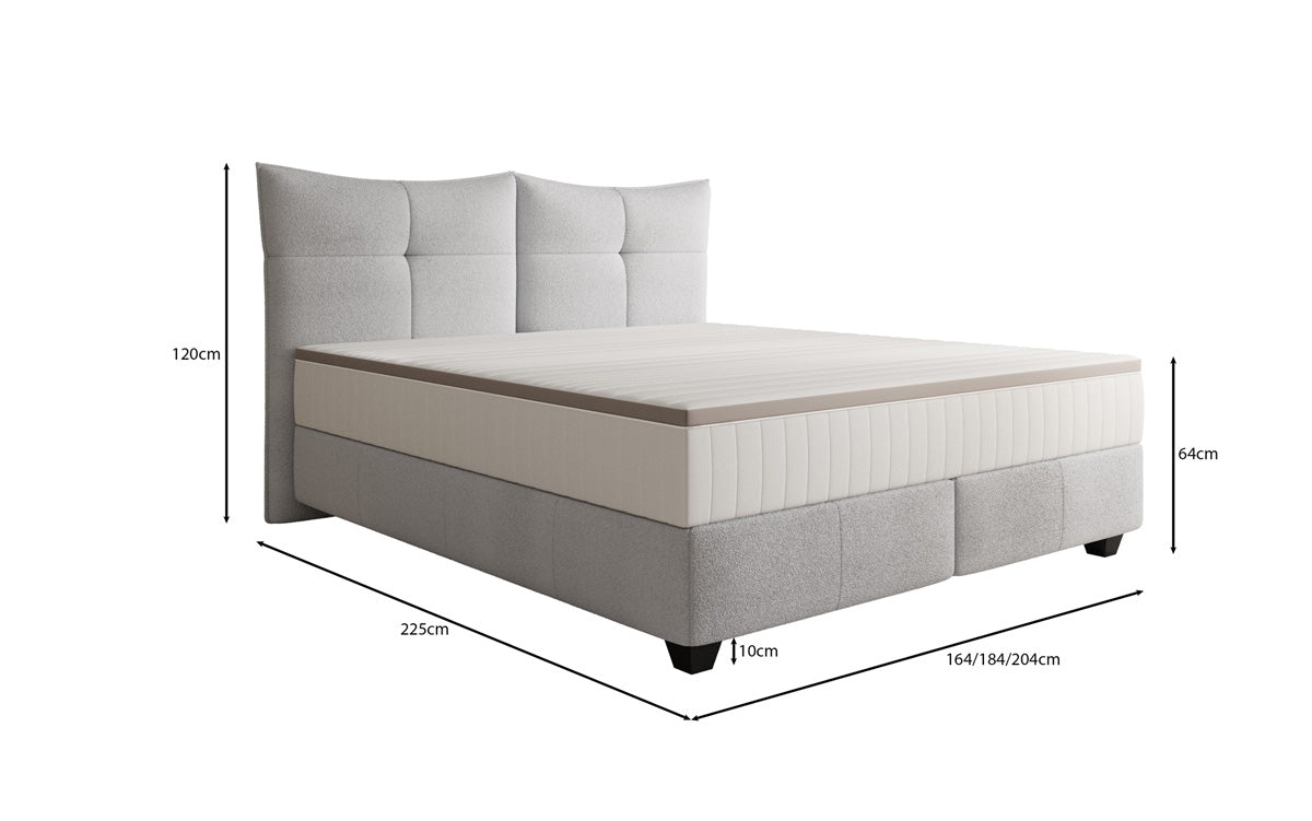 Boxspring posteľ Veyora v bouclé