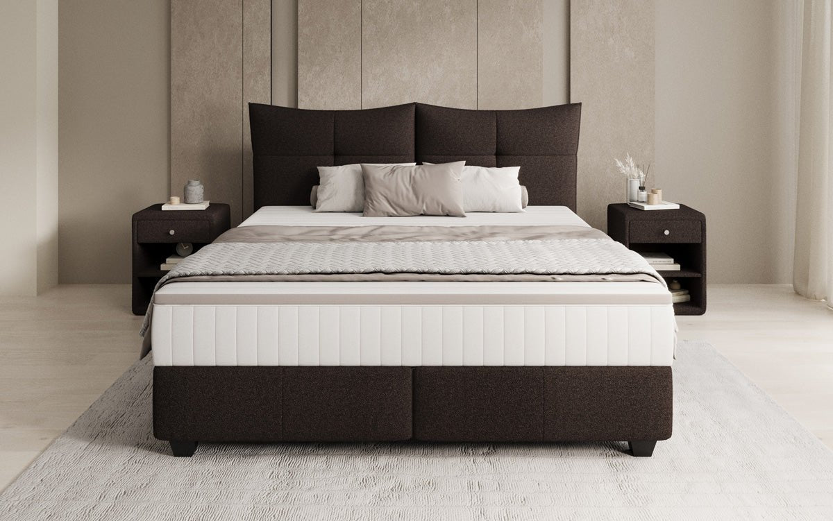 Boxspring posteľ Veyora v bouclé